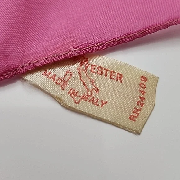 Pink Tan White Cream Countryside Print 100% Polyester Scarf - Picture 6 of 7